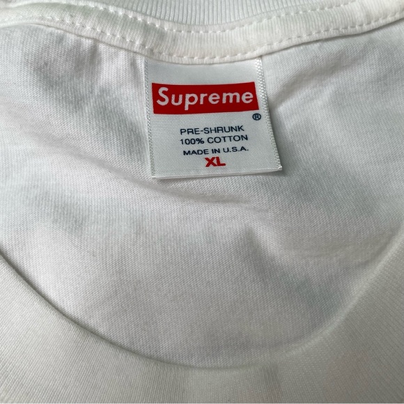 Supreme Last Supper Mens White XL Size Box Logo Milan Opening Day - Picture 5 of 6